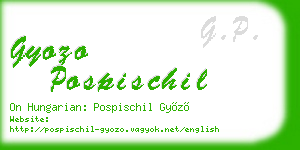 gyozo pospischil business card